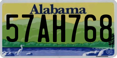 AL license plate 57AH768