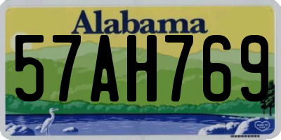 AL license plate 57AH769