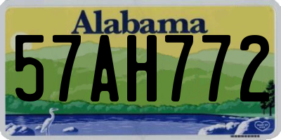 AL license plate 57AH772