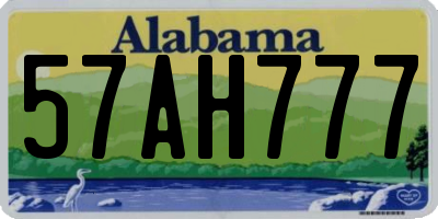 AL license plate 57AH777