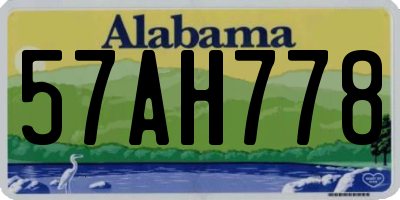 AL license plate 57AH778