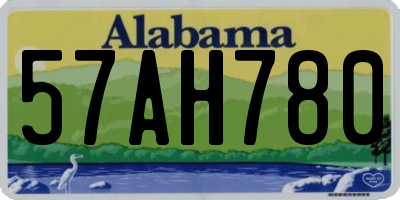 AL license plate 57AH780