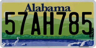 AL license plate 57AH785