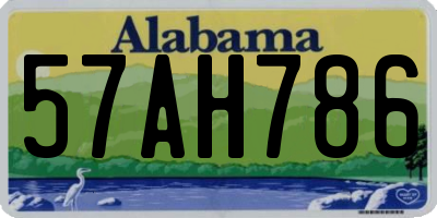AL license plate 57AH786