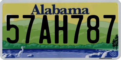 AL license plate 57AH787