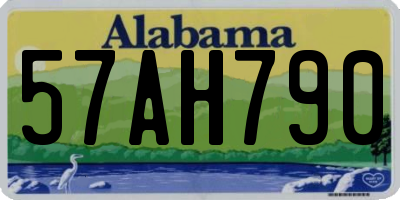 AL license plate 57AH790