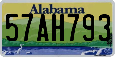 AL license plate 57AH793