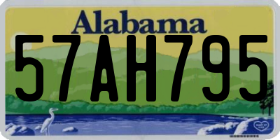 AL license plate 57AH795