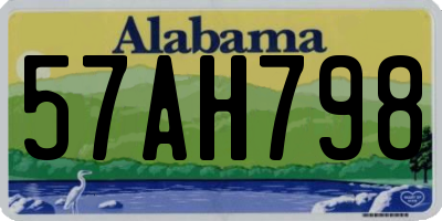AL license plate 57AH798