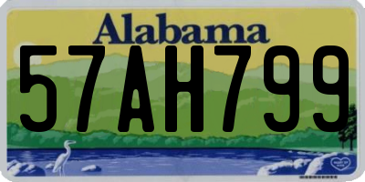 AL license plate 57AH799