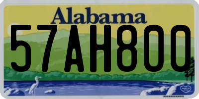 AL license plate 57AH800