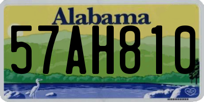 AL license plate 57AH810