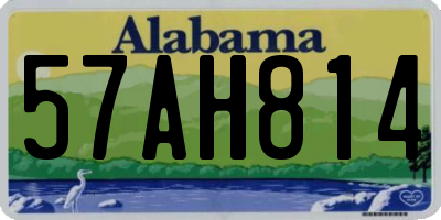 AL license plate 57AH814