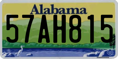 AL license plate 57AH815
