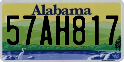 AL license plate 57AH817