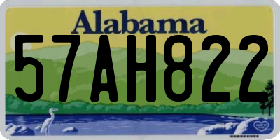 AL license plate 57AH822