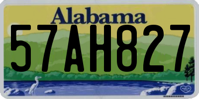 AL license plate 57AH827