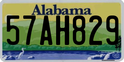 AL license plate 57AH829