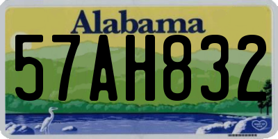 AL license plate 57AH832