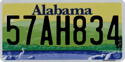 AL license plate 57AH834