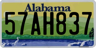 AL license plate 57AH837