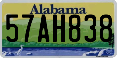 AL license plate 57AH838
