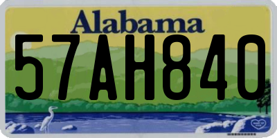 AL license plate 57AH840