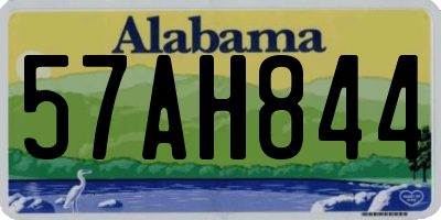 AL license plate 57AH844