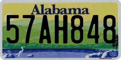 AL license plate 57AH848