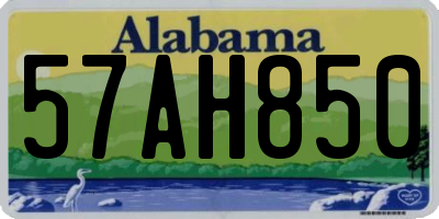 AL license plate 57AH850