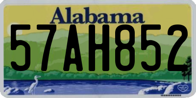 AL license plate 57AH852