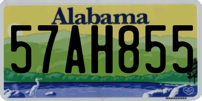 AL license plate 57AH855