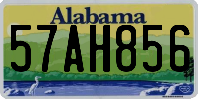 AL license plate 57AH856