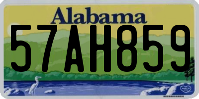 AL license plate 57AH859