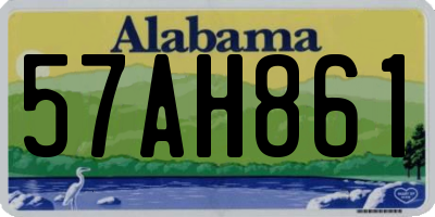 AL license plate 57AH861