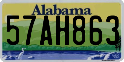 AL license plate 57AH863