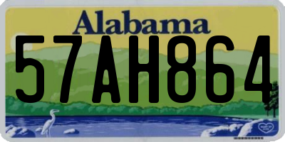 AL license plate 57AH864