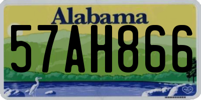 AL license plate 57AH866