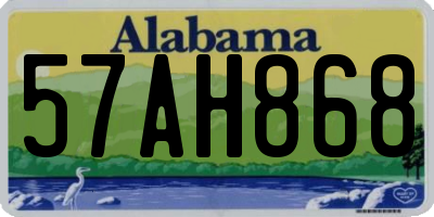 AL license plate 57AH868