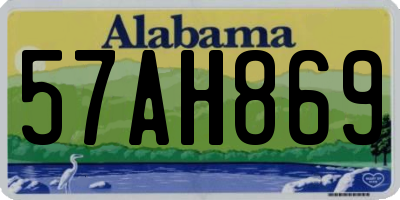 AL license plate 57AH869