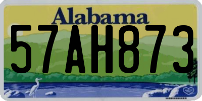 AL license plate 57AH873