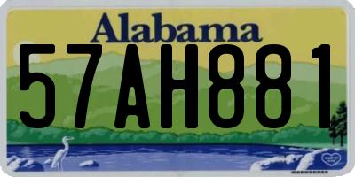 AL license plate 57AH881