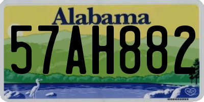 AL license plate 57AH882