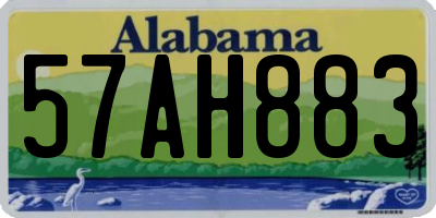 AL license plate 57AH883