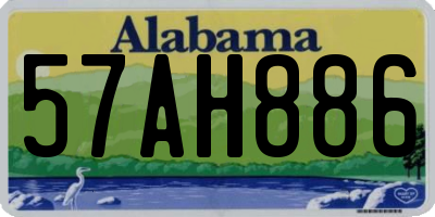 AL license plate 57AH886