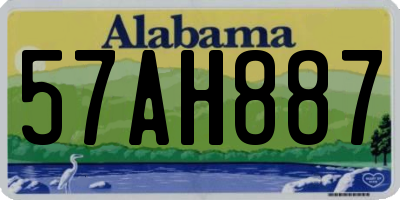 AL license plate 57AH887