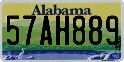 AL license plate 57AH889