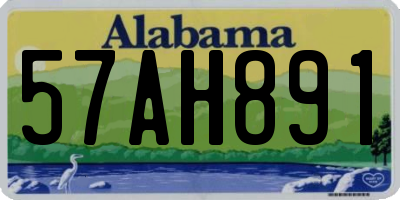 AL license plate 57AH891