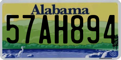 AL license plate 57AH894