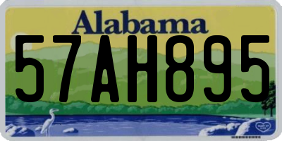 AL license plate 57AH895